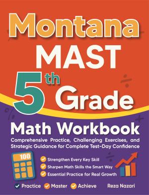 Montana MAST 5th Grade Math Workbook cover