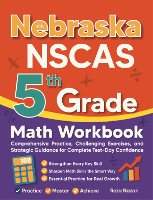 Nebraska NSCAS Growth 5th Grade Math Workbook cover
