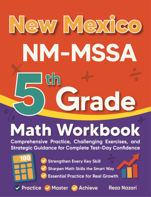 New Mexico NM-MSSA 5th Grade Math Workbook cover