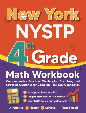 New York NYSTP 4th Grade Math Workbook cover