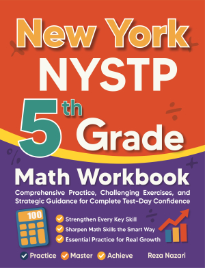 New York NYSTP 5th Grade Math Workbook cover