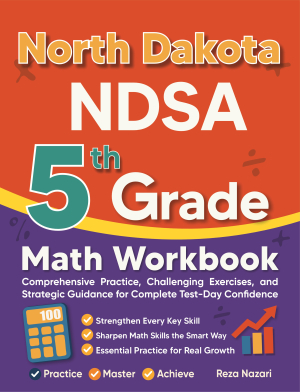 North Dakota NDSA 5th Grade Math Workbook cover