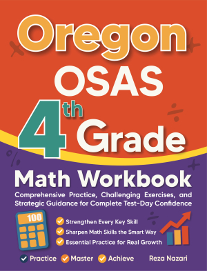 Oregon OSAS 4th Grade Math Workbook cover
