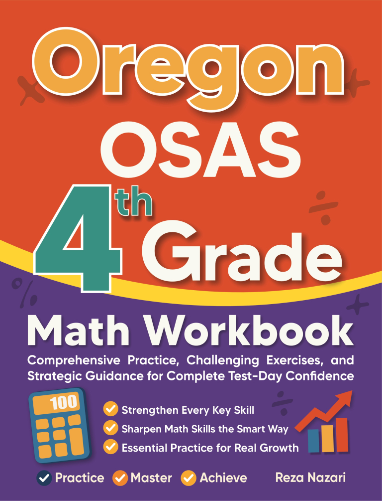 Oregon OSAS 4th Grade Math Workbook cover