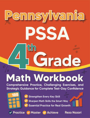 Pennsylvania PSSA 4th Grade Math Workbook cover