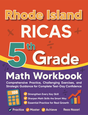 Rhode Island RICAS 5th Grade Math Workbook