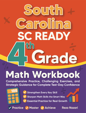 South Carolina SC READY 4th Grade Math Workbook cover