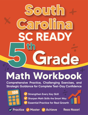 South Carolina SC READY 5th Grade Math Workbook cover