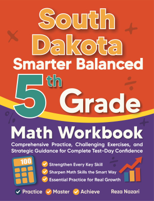 South Dakota Smarter Balanced 5th Grade Math Workbook cover