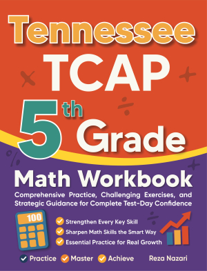 Tennessee TCAP 5th Grade Math Workbook cover
