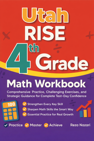 Utah RISE 4th Grade Math Workbook cover