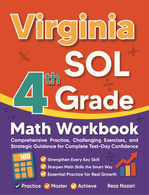 Virginia SOL 4th Grade Math Workbook cover