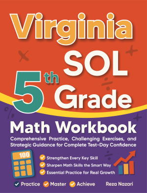 Virginia SOL 5th Grade Math Workbook cover