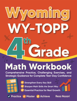 Wyoming WY-TOPP 4th Grade Math Workbook cover