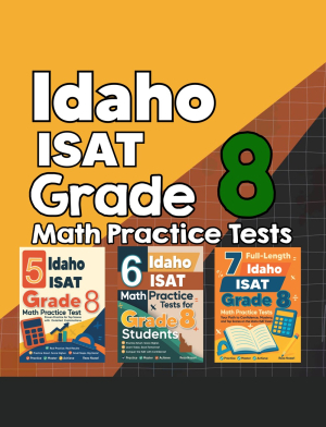 Idaho ISAT Grade 8 Math Preparation Bundle cover