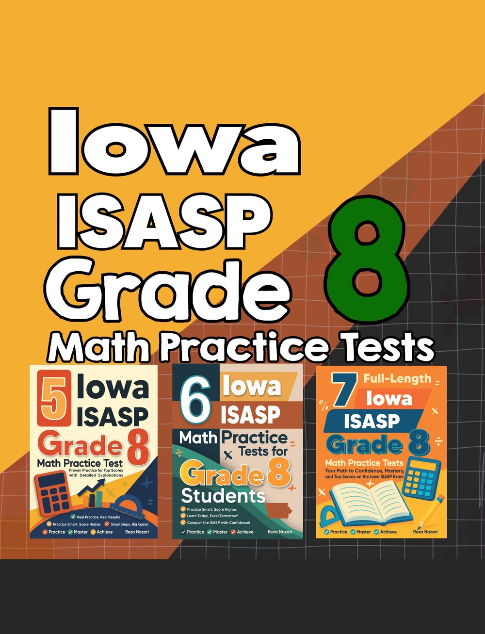 7 Iowa ISASP Grade 8 Math Practice Tests