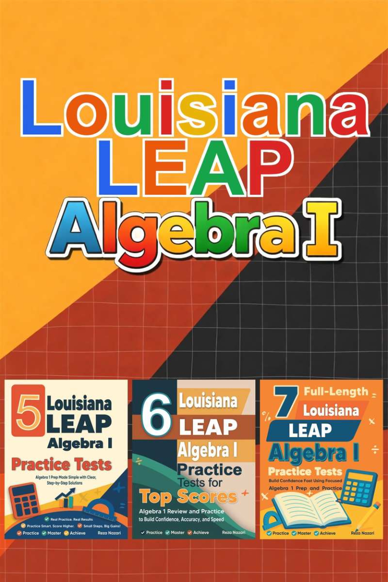 Louisiana LEAP Algebra I Preparation Bundle cover