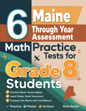6 Maine TYA Grade 8 Math Practice Tests cover