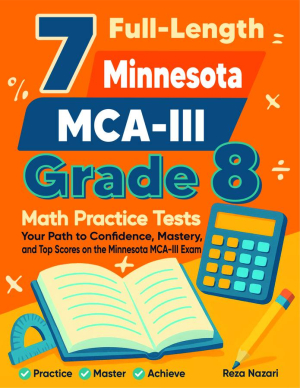 7 Minnesota MCA-III Grade 8 Math Practice Tests cover