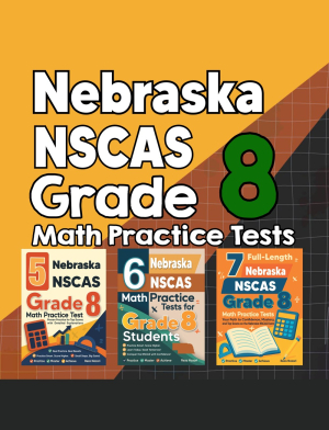 Nebraska NSCAS Growth Grade 8 Math Preparation Bundle cover