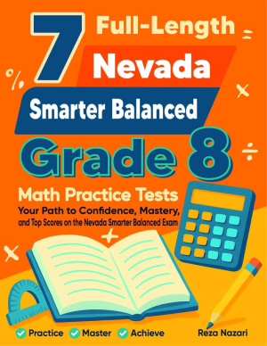 7 Nevada Smarter Balanced Grade 8 Math Practice Tests cover