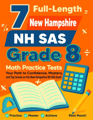 7 New Hampshire NH SAS Grade 8 Math Practice Tests cover