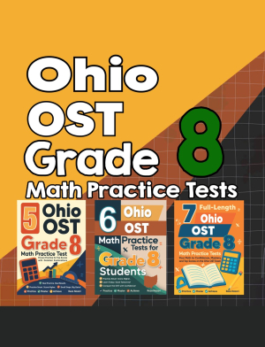 Ohio OST Grade 8 Math Preparation Bundle cover