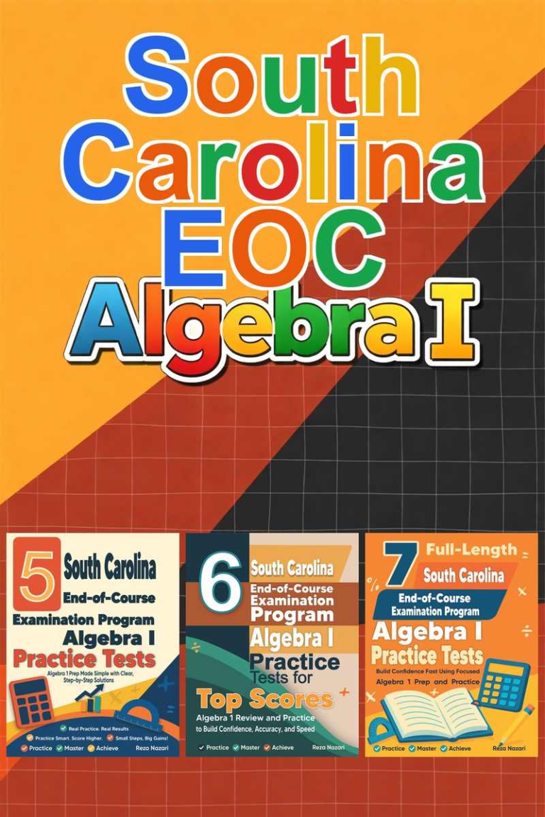 South Carolina EOC Algebra I Preparation Bundle cover