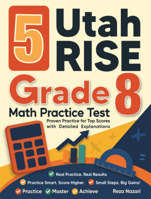 5 Utah RISE Grade 8 Math Practice Tests cover