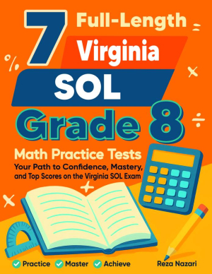 7 Virginia SOL Grade 8 Math Practice Tests cover