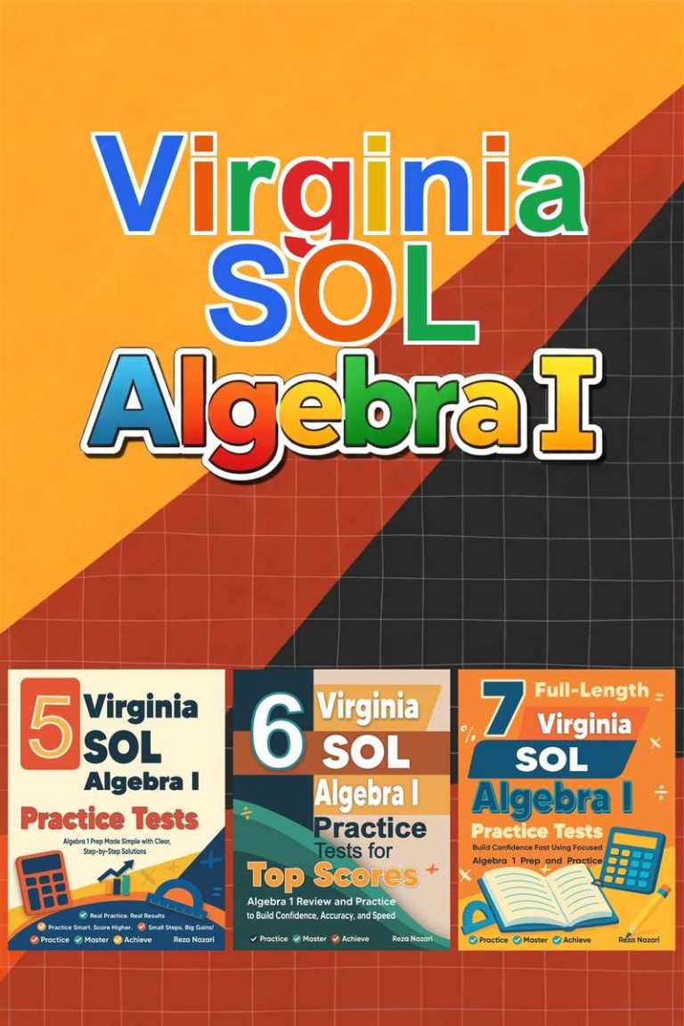 Virginia SOL Algebra I Preparation Bundle cover