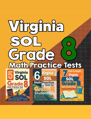 Virginia SOL Grade 8 Math Preparation Bundle cover