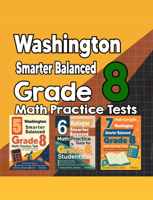 Washington Smarter Balanced Grade 8 Math Preparation Bundle cover