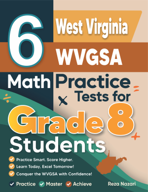 6 West Virginia WVGSA Grade 8 Math Practice Tests cover