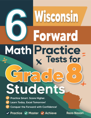6 Wisconsin Forward Exam Grade 8 Math Practice Tests cover