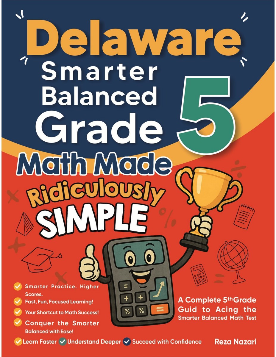 Delaware Smarter Balanced Grade 5 Math Made Ridiculously Simple cover