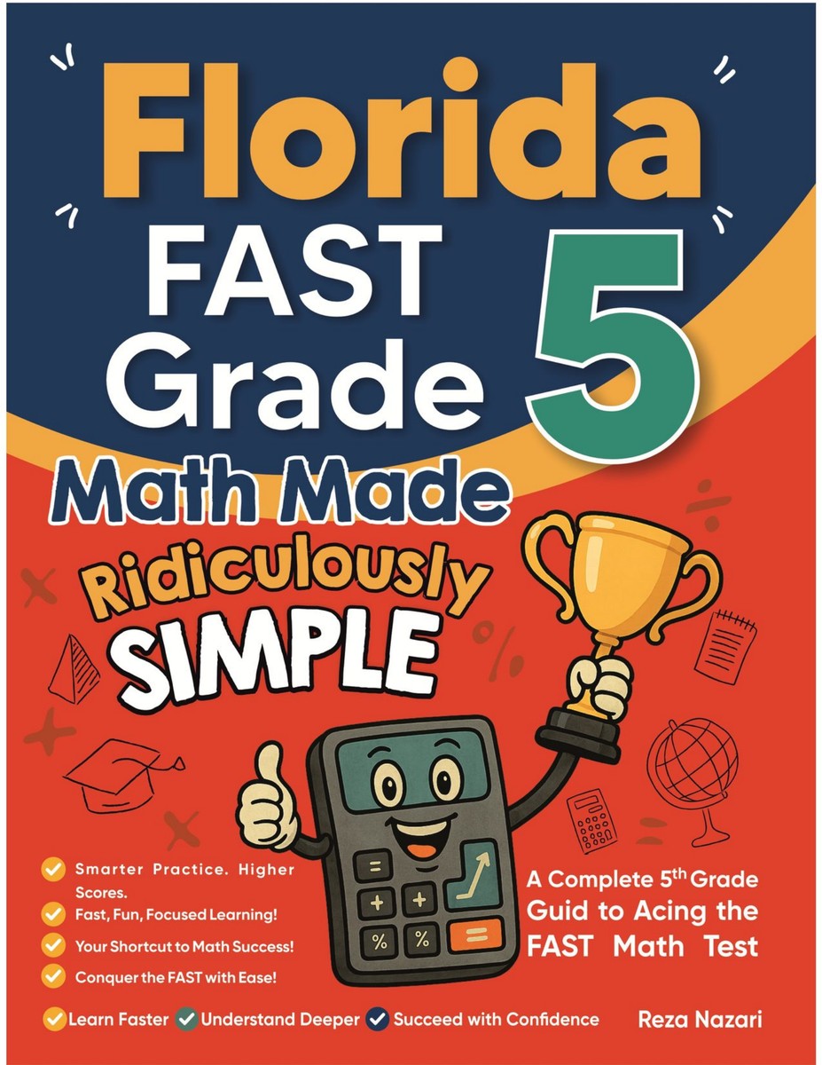 Florida FAST Grade 5 Math Made Ridiculously Simple cover