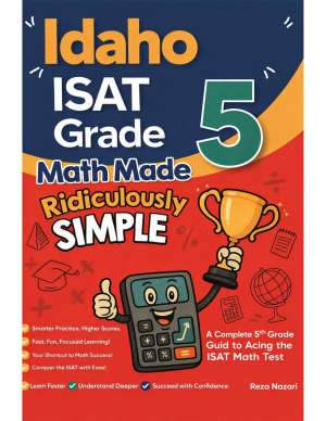 Idaho ISAT Grade 5 Math Made Ridiculously Simple cover