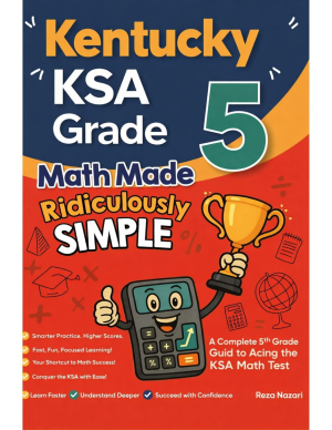 Kentucky KSA Grade 5 Math Made Ridiculously Simple cover