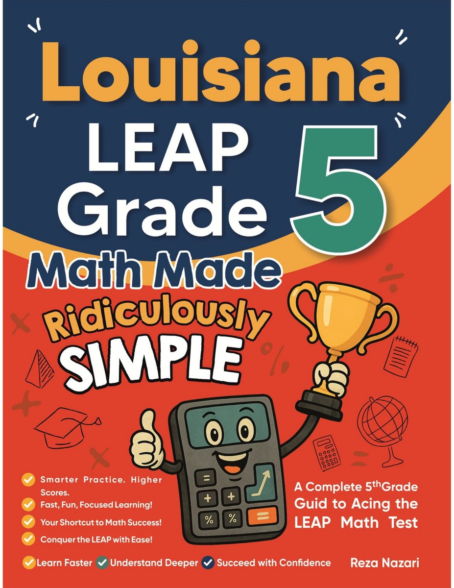Louisiana LEAP Grade 5 Math Made Ridiculously Simple cover