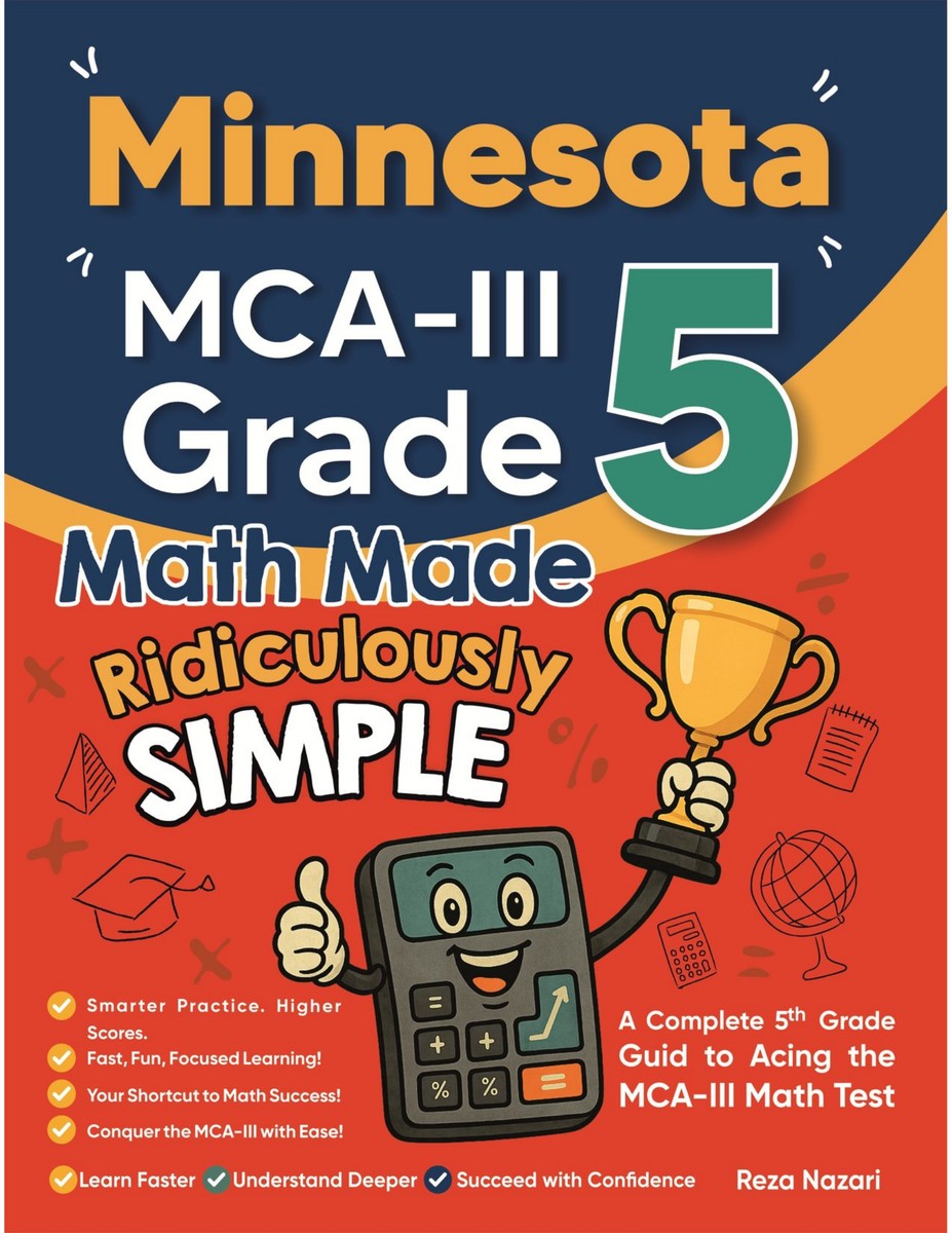 Minnesota MCA-III Grade 5 Math Made Ridiculously Simple cover