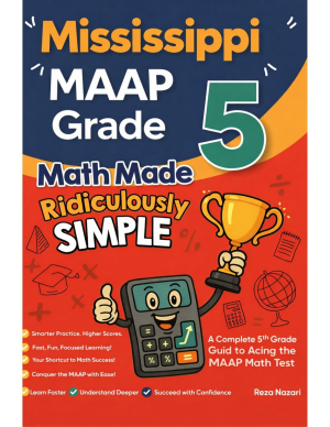 Mississippi MAAP Grade 5 Math Made Ridiculously Simple cover