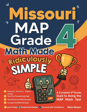 Missouri MAP Grade 4 Math Made Ridiculously Simple cover