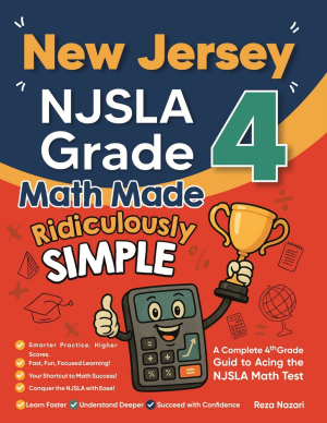 New Jersey NJSLA Grade 4 Math Made Ridiculously Simple cover