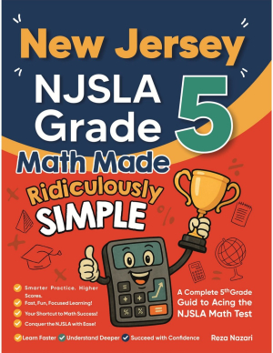 New Jersey NJSLA Grade 5 Math Made Ridiculously Simple cover