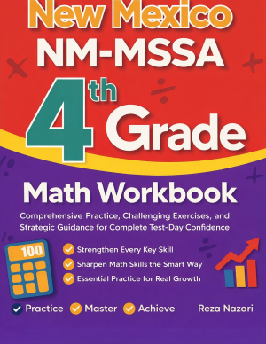 New Mexico NM-MSSA 4th Grade Math Workbook cover