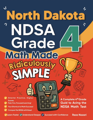 North Dakota NDSA Grade 4 Math Made Ridiculously Simple cover