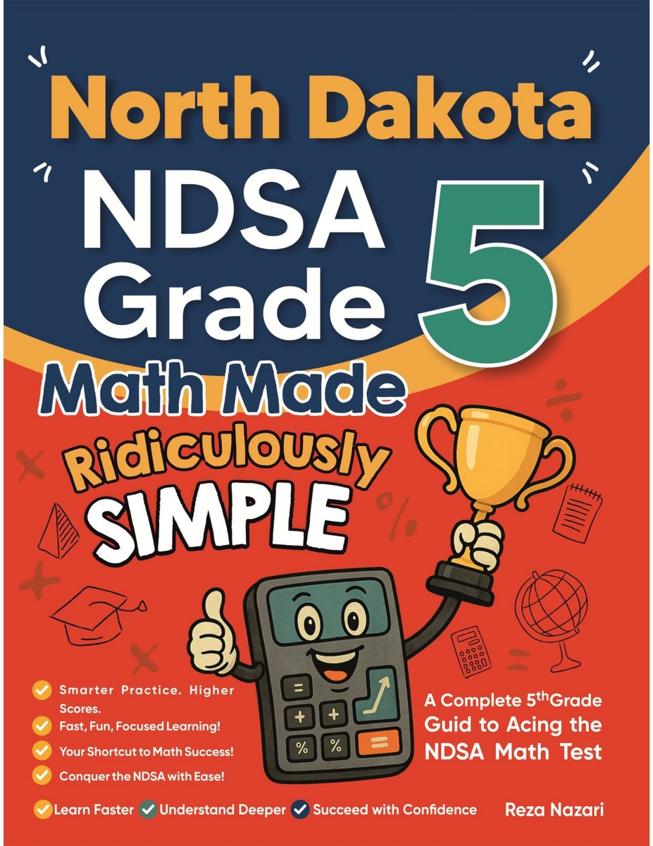 North Dakota NDSA Grade 5 Math Made Ridiculously Simple cover