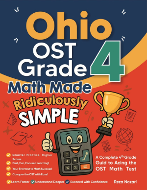 Ohio OST Grade 4 Math Made Ridiculously Simple cover