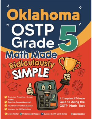 Oklahoma OSTP Grade 5 Math Made Ridiculously Simple cover